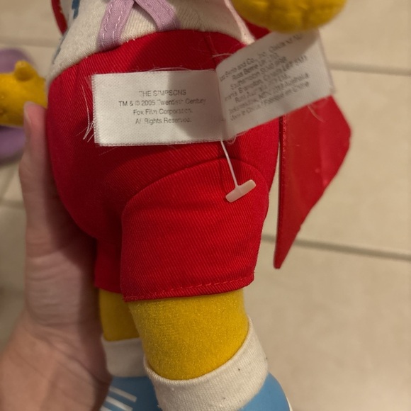 Vintage 2005 The Simpsons Homer Plush Dancin’ Homer Doll Red Cape 14” Plush Toy - Picture 6 of 6